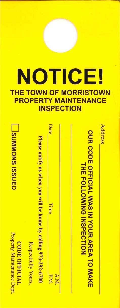 what is a warning ticket in nj