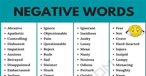 what is a word for negative effects
