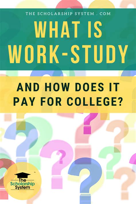 what is a work study program and how does it help pay for college