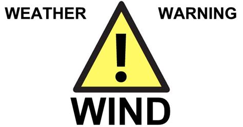 what is a yellow wind warning