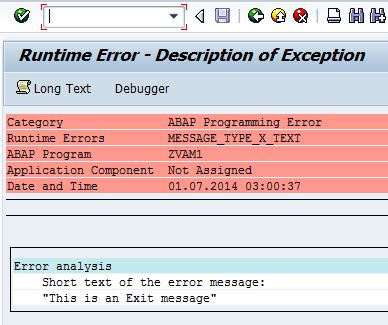 What Is Abap Error In Sap
