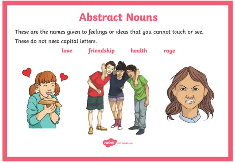 what is abstract noun with example for class 1