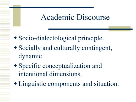 what is academic discourse in education
