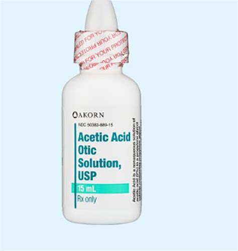 what is acetic acid otic solution used for