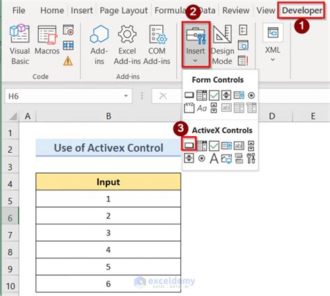 What Is Active X Control In Excel