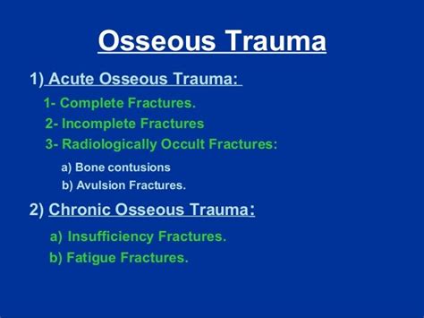 what is acute osseous abnormality