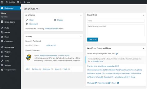 what is admin dashboard in wordpress
