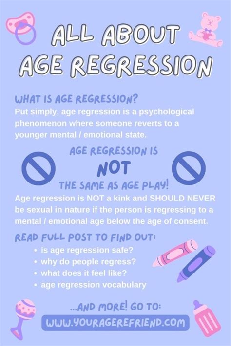 what is age regression caused by