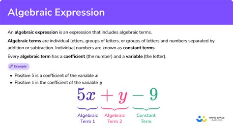 what is algebraic expression and example