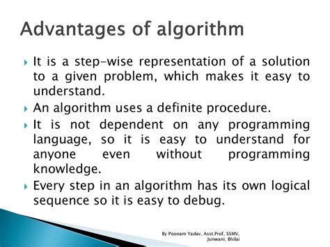 what is algorithm and its advantages