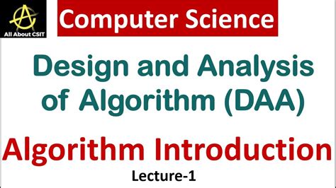 what is algorithm in daa