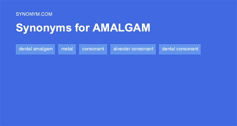 What Is Amalgam Synonym