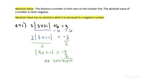 what is an absolute value equation that has no solution
