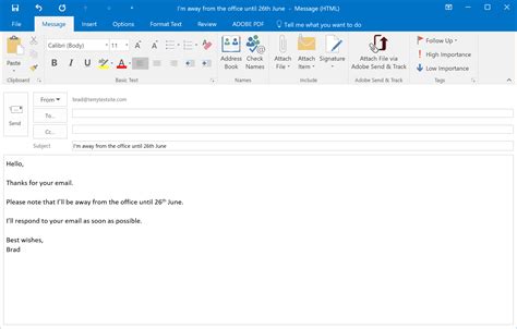 what is an automatic reply in email