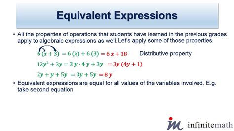what is an equivalent expression in math
