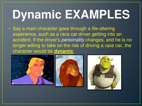 what is an example of a dynamic character in literature