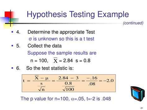 what is an example of a hypothesis testing problem