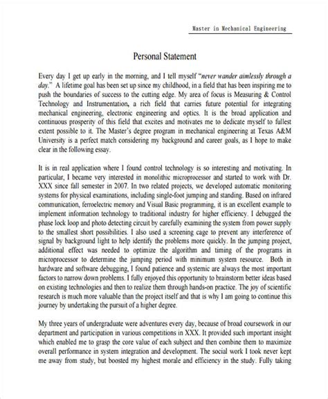 what is an example of a personal statement for an apprenticeship
