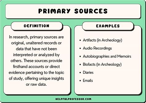 what is an example of a primary source