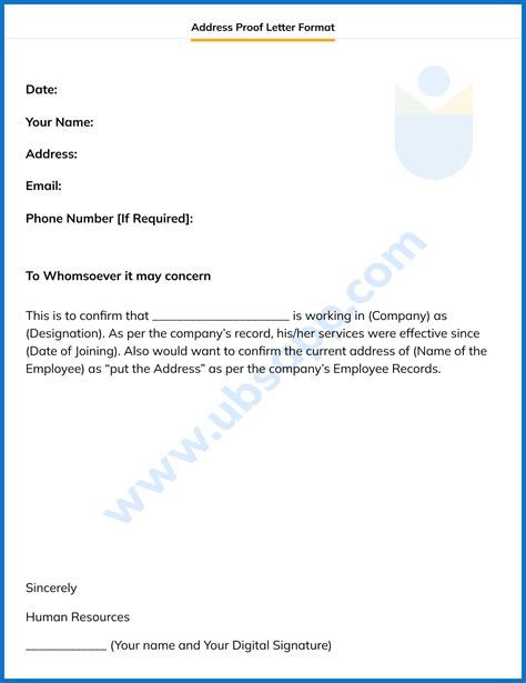 what is an example of a proof of address document