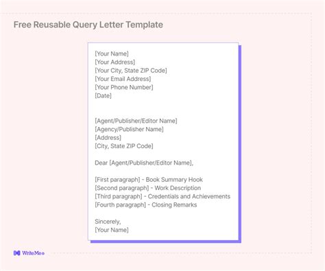 what is an example of a query letter