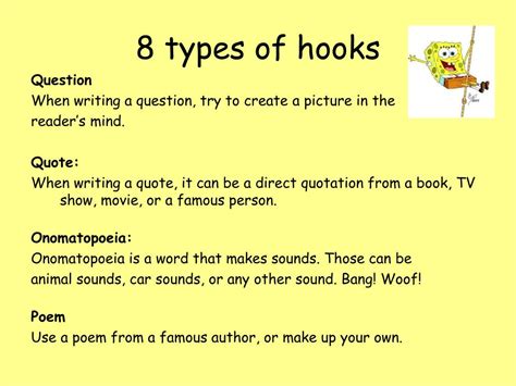 what is an example of a quotation hook