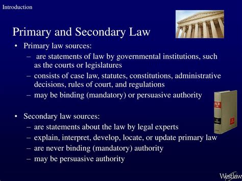 what is an example of a secondary source in law