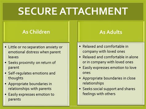 what is an example of a secure attachment style