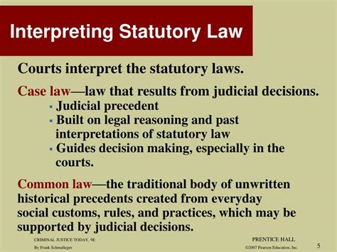 what is an example of a statutory law