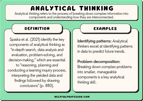 what is an example of analysis skills