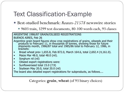 What Is An Example Of Classification Text