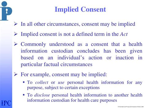 what is an example of implied consent in healthcare