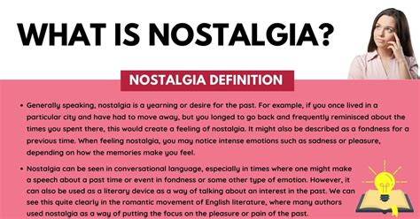 what is an example of nostalgic