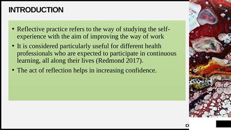 what is an example of reflection in healthcare