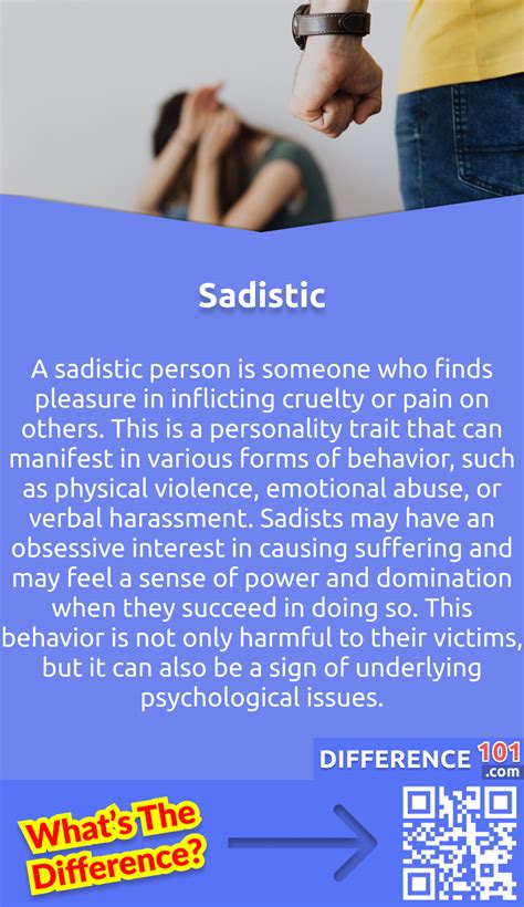 what is an example of sadistic behavior