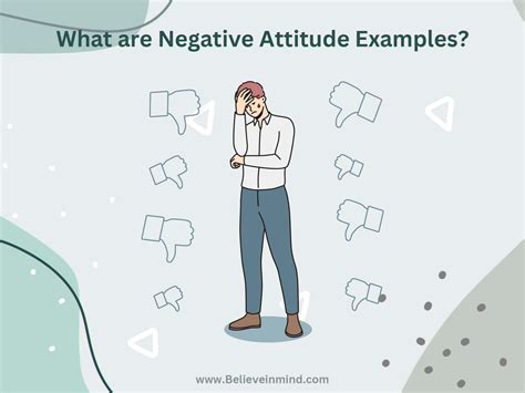 what is an example of someone with a negative attitude