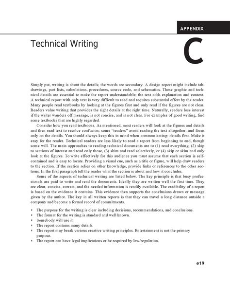 what is an example of technical writing