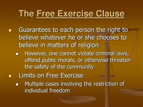 What Is An Example Of The Free Exercise Clause
