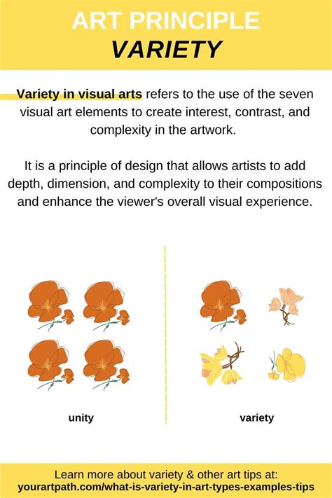 what is an example of variety in art
