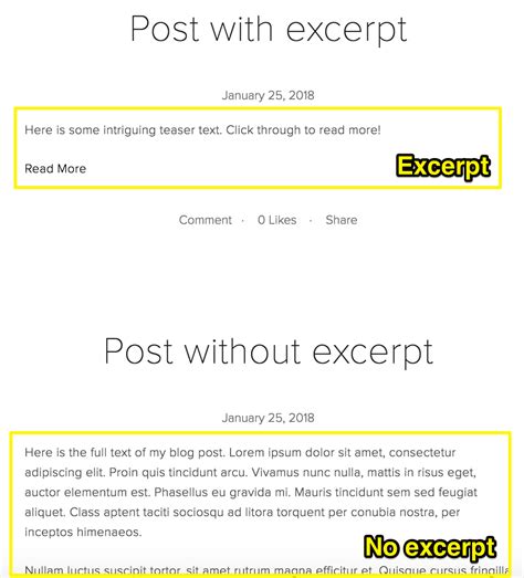 what is an excerpt in an article