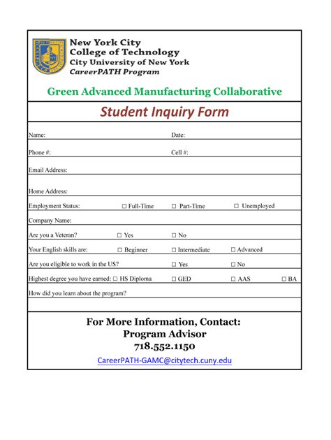 what is an inquiry form