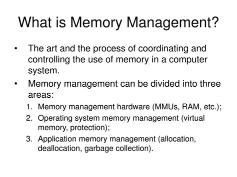 what is an memory management