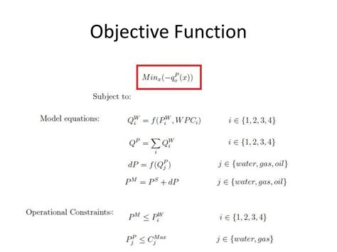 what is an objective function in economics