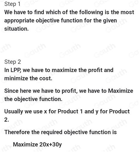 what is an objective function of lpp