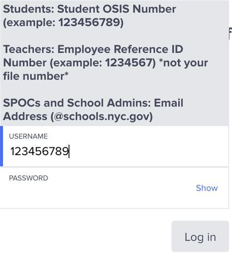 what is an osis number for nyc schools