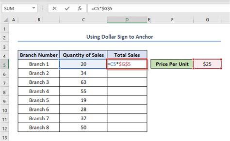 What Is Anchoring In Excel