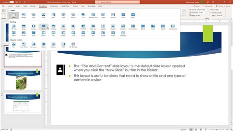 what is animation and transition in powerpoint presentation
