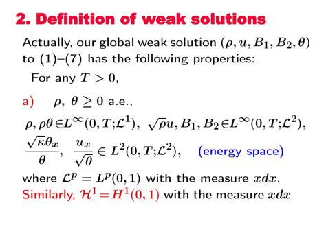 what is another term for weak solutions