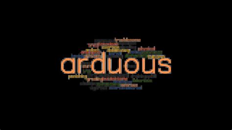 what is another word for arduous