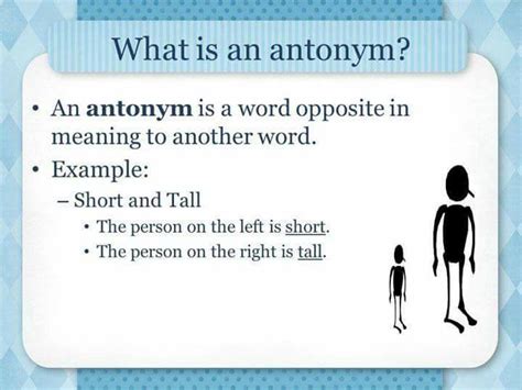 what is antonyms definition and examples